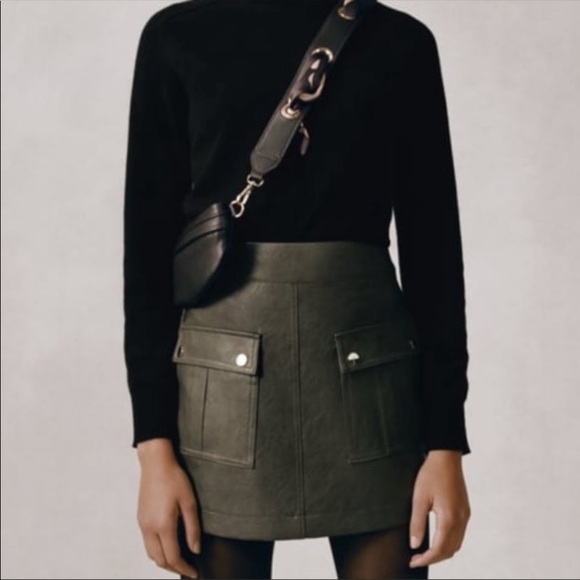 Zara Pants - Zara Faux Leather Mini Skort